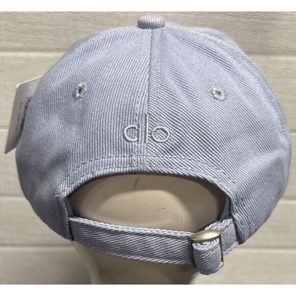 ALO YOGA Light Blue Baseball Cap Snap Back Adjustable Unisex NWT - Picture 5 of 7
